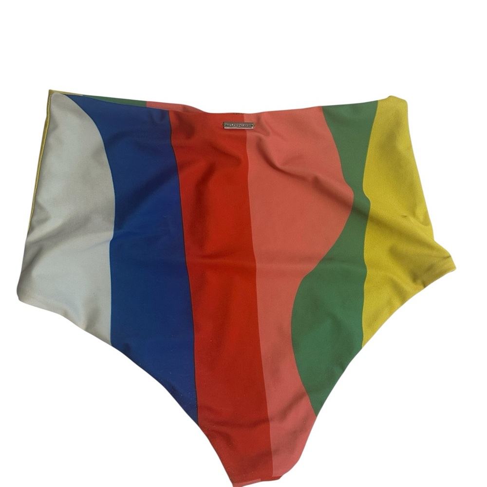 Mara Hoffman Multicolor High-Waisted Bikini Bottom
